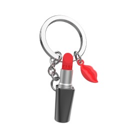 Metalmorphose | Lipstick with Red Lips Charm Keyring
