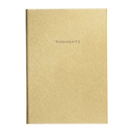 Eccolo | A5 Lined Hardcover Journal | Gold Saffiano