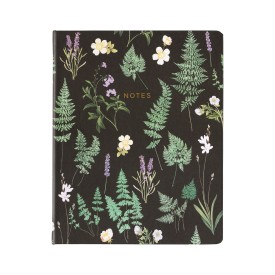 Eccolo | Lined Hardcover Desk Journal | Dusk Ferns | 8x10"