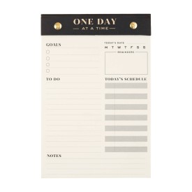 Eccolo | Undated Planner Pad | One Day At A Time | 5.5x8.5"