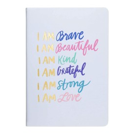 Eccolo | Lined Hardcover Desk Journal | I Am Brave | 8x10"