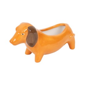 Helio Ferretti | Dachshund Dog Planter | Light Brown